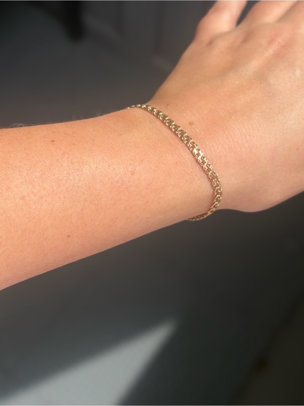 14K 585 Solid Gold Bracelet 7” 4mm 4.6g